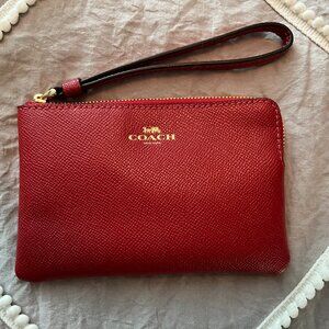 Coach Wristlet, Red